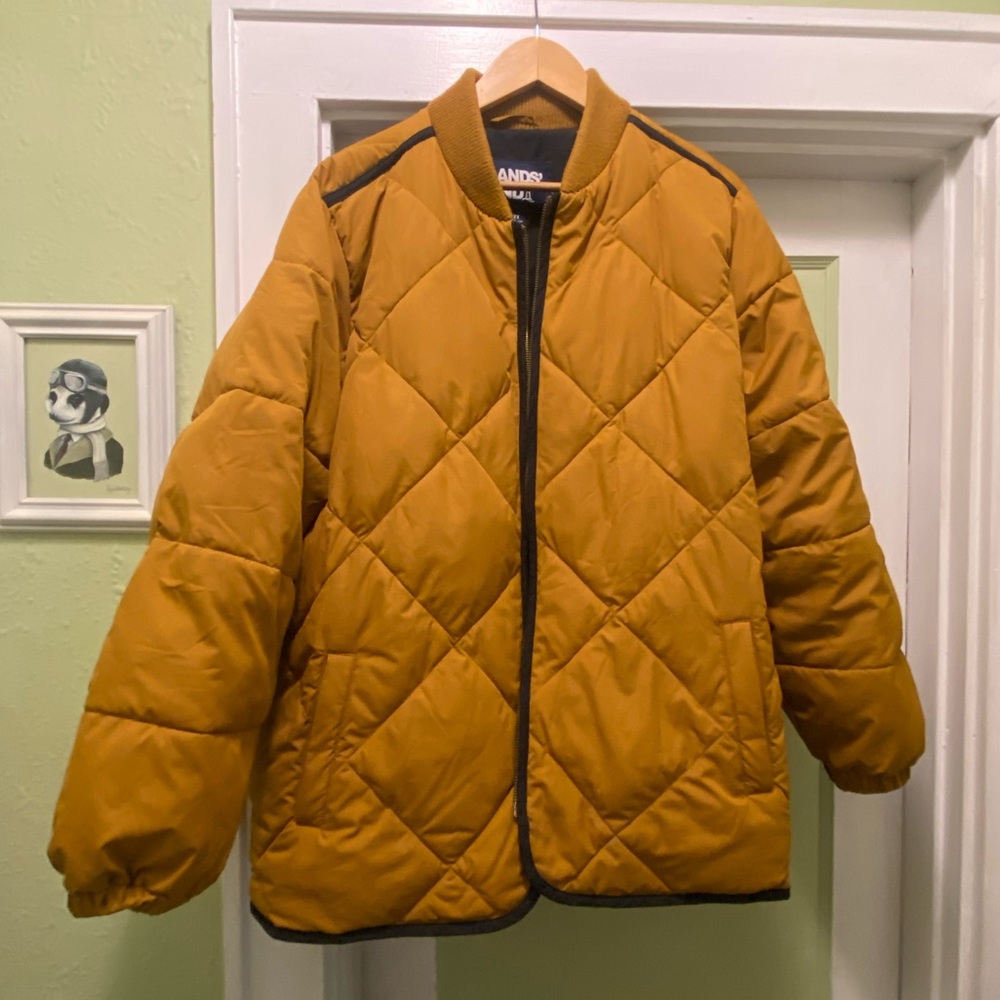 Caramel colored puffy coat